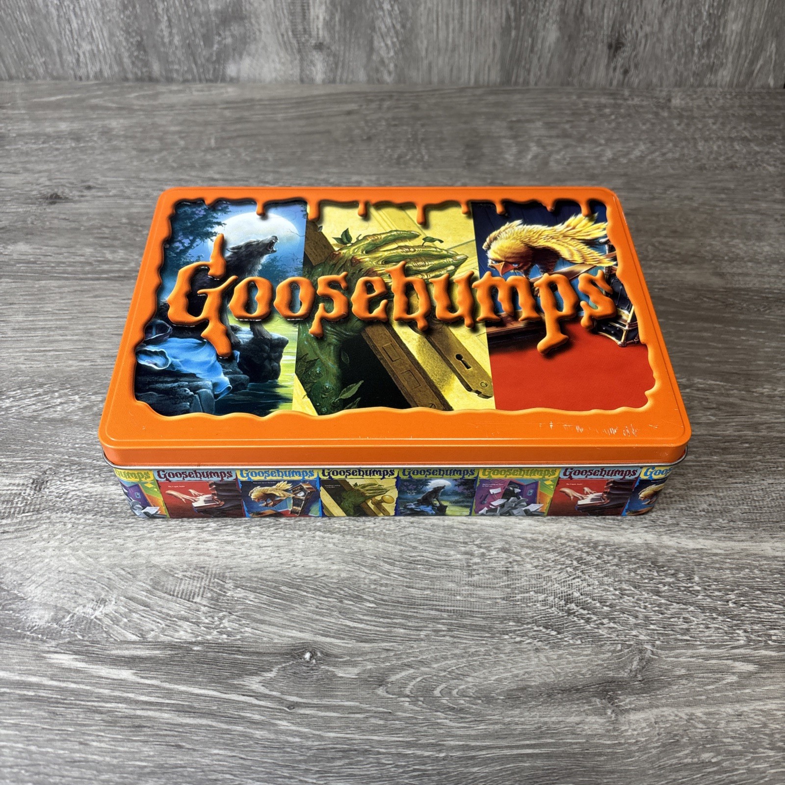 Goosebumps Fear Limited Edition Collectible Tin ORANGE 5 Book All First Printing