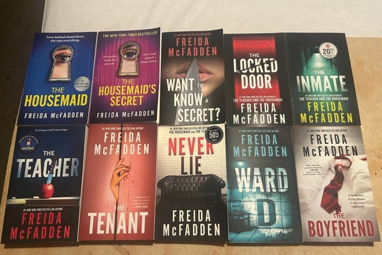 Freida McFadden Lot Of 10 PB Housemaid Trilogy Tenant Ward D Inmate Never Lie