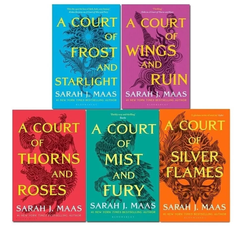 Sarah J. Maas 5 Books Collection Set A Court of Thorns and Roses Series…….