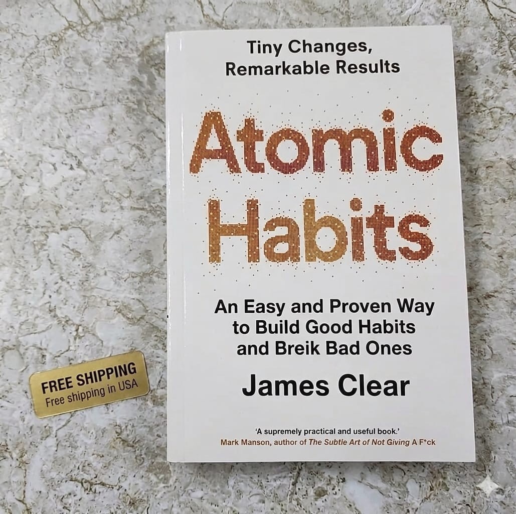 Atomic Habits James Clear English Paperback Self-Help Book